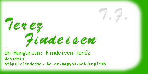 terez findeisen business card